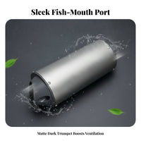 Noise Reduction ATV Exhaust Pipe Lightweight Design Slip-on Exhaust Universal Slip-on Muffler Long-Lasting Construction for Away-Road-Road Riders, DIY Enthusiasts, Racing, Trail Riding