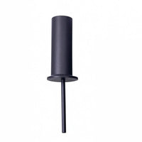 Cylindrical Black Weight Stack Insert Rod Flanged Weight Stack Locking Pin Heavy Duty Matte Black Insert Rod Long-Lasting Steel