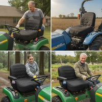 Mower Seat Cover Padded Tractor Seat Cover Cushioned for Gardeners