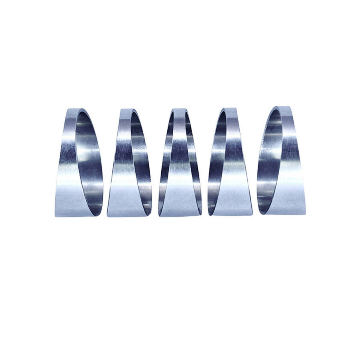 5 Pieces Laser-Cut Exhaust Cutout with Tapered Wedge Deburred Exhaust Wedge for Fabricators