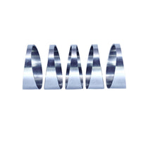 5 Pieces Laser-Cut Exhaust Cutout with Tapered Wedge Deburred Exhaust Wedge for Fabricators