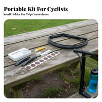 Inner Tube Repair Sticker Set Emergency Repair Bike Tire Repair Sticker Kit Strong Adhesion Bibiking Accessory for Motorcyclists, Commuters
