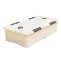 Under-Bed Rolling container sturdy Rolling Storage container no-tools-required Assembly for Parents
