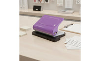 Labor-Saving 10-Hole Puncher Clean Cut Multi-Hole Paper Punch Built-in Scrap Collector Loosesheet Binder Punch Precise Positioning for Students, Teachers, School