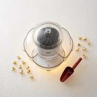 Clear Lid Electric Popcorn Appliance on/deactivate Switch Electric Popcorn Machine White Kitchen Appliance Household Use