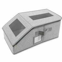 Stackable Hat Storage Box Space-Saving Hat Storage Box with Zipper Transparent Sturdy for Closet