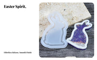 Easter Resin Casting Form Reusable DIY Pendant Silicone Casting Form Flexible Crafting Supplies for Hobbyists, Beginners, Holiday Activities, Home
