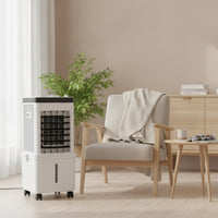 Mobile Evaporative Air Cooler with Water Tank Vertical Portable Air Cooler Indoor Fan Energy-Saving for Living Room, Bedroom, Office