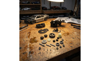 Gearbox Assembly with Gears Complete RC Car Gearbox RC Car Upgrade Kit Precision Hardware Smooth for Builders, Drivetrain Tuning