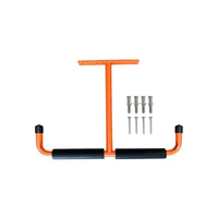 T-Shaped Storage Hook Bracket Scratch-Resistant Wall Hook with Foam Padding Hanging Rack Black Non-Slip for Shed