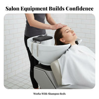 Pull-out Design Shampoo Bed Pillow Stainless Steel Frame Hair Washing Pillow Waterproof for Hairdressers, Home Users, Barbershops, Spa, Spas