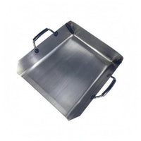 Two Side Handles Heavy-Duty Dustpan Silver-Gray Silver-Gray Finish Steel Dustpan Raised Side Handle Cleaning Tool Wide Rectangular for Mine, Outdoor