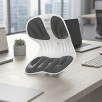 Back Support and Car Seat Cushion for Driving, Foldable Office Chair Cushion with Hip Support, Non Slip Support Pillow, Padded Seat Cushions