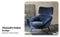 Minimalist Design Upholstered Highrear Armchair Signature design Upholstered highrear armchair Textured Upholstery Single Sofa Thick Cushioned for Adults, Homeowners, Book Lovers, Bedroom, Lounge Area, study corner, Home Office