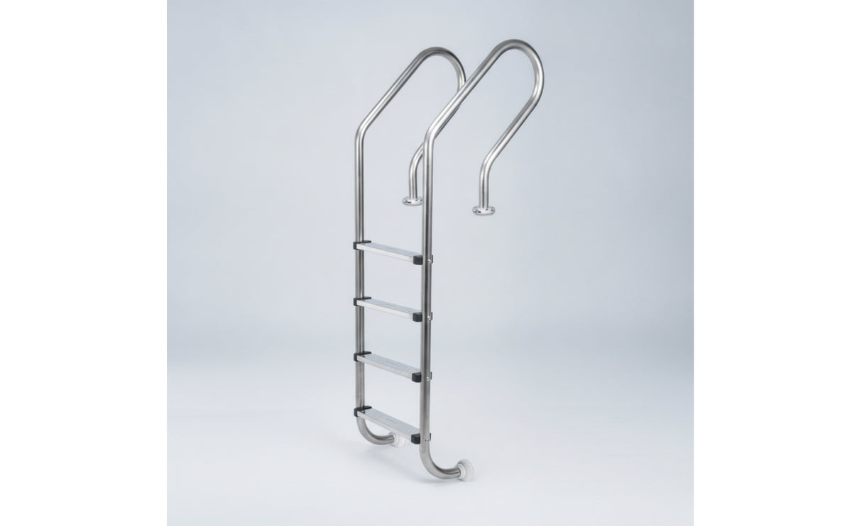 Stainless Steel Pool Ladder Embed Ladder with Anti-Slip Steps Fasten-On