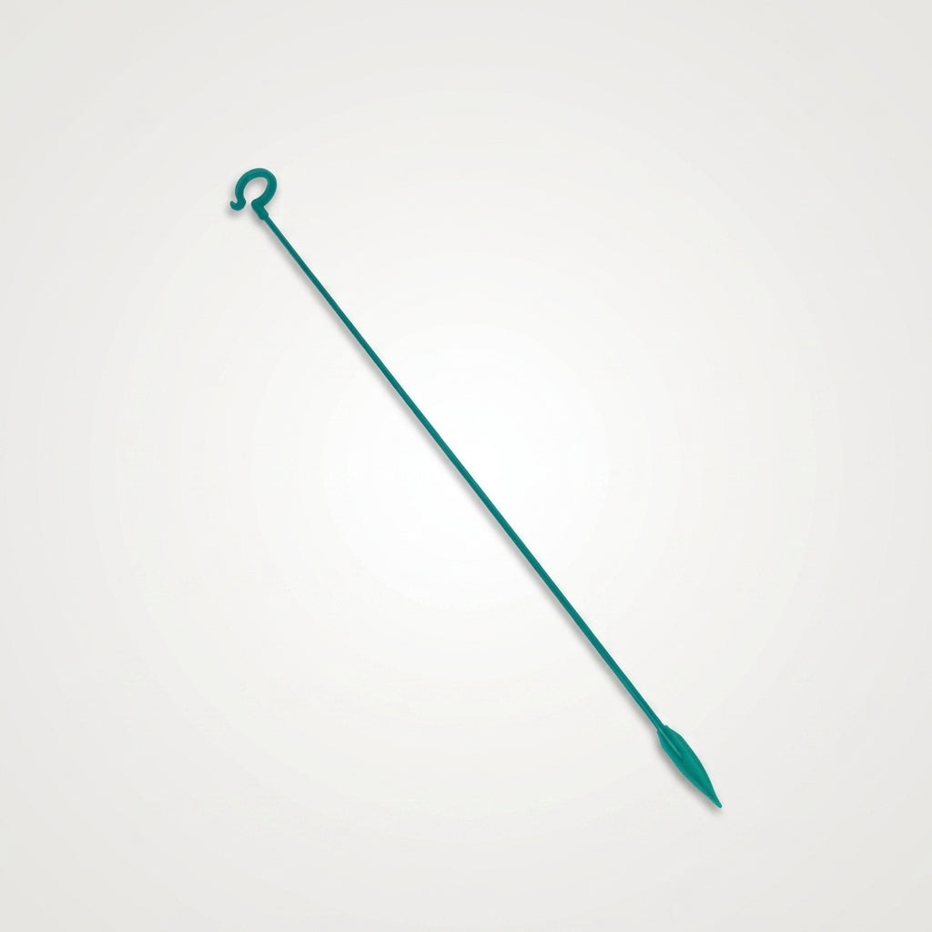 Indoor Plants and Outdoor Plants Support, Green Plastic Garden Stakes for Plant Support, Single 58cm Plant Sticks, Potted Plants Stakes 60cm