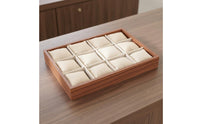 Jewelry Storage Tray Solid Wood Frame Wooden Jewelry Display Tray Sturdy Construction for Retailers, Dresser Top, Craft Show