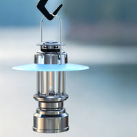 Stepless Dimmable Rechargeable Lantern with Handle Waterproof Vintage Camping Lantern Easy to Carry USB Camping Light Water-Resistant for Emergency