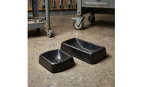 Sloped Sides Anti-Slip Wheel Block Rounded Corners Molded Rubber Chock Matte Finish Rubber Wheel Chock High Grip