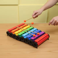Glockenspiel with Carry Case Color-Coded Xylophone with Mallets Well-Tuned for Beginners, Teachers, Music Lessons, Classroom