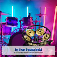 Drum Hi-Hat Cymbal Chime, Percussion Chime, Brass/Steel, Decorative Sound, Random Design