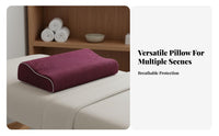 Slow Rebound Memory Foam Pillow Breathable Beauty Salon Headrest Skin-Friendly Material for Beauticians, Adults, Massage Table, Spa