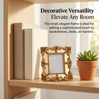 Photo Frame Vintage Design for Home Decor, Ornate European Style with Embossed Relief Detail