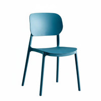 Easy to Clean Molded Plastic Side Chair Stackable Indoor Seating Lightweight Dining Stool Modern Design for Restaurant Owners, Apartment Dwellers, Study Room, Kitchen, Special Events, Balcony