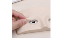 Eyelash Practice Board Three-Layer Eyelash Training Board Reusable Eyelids with Eyelashes for Beginners, Students