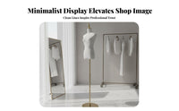 Stable Base Female Half Body Mannequin Easy Assembly Clothing Display Torso Detachable Parts Clothing Display Stand Lightweight for Boutique Owners, Online Sellers, Fashion Designers, Shop Window, Photo Studio, Home Decor