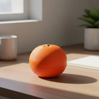 Transformable Design Transforming Orange Fidget Simulation Fruit Stress Relief Orange Container Trinket Box for Office, Home