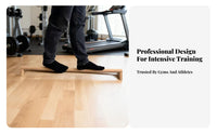 Wooden Balance Bar Sturdy Wood Floor Balance Bar Fitness Equipment Sleek Finish Stretching Prop Minimalist Design
