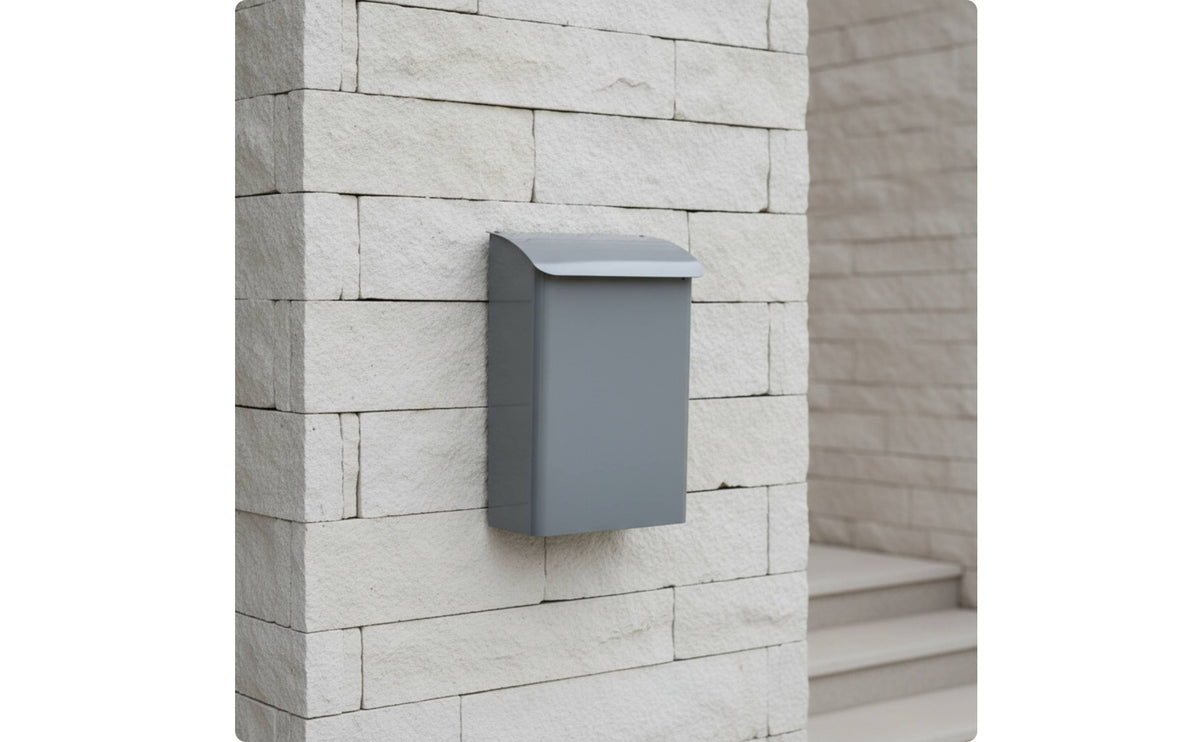 Wall Mount Mailbox Flat Backed Wall Mount Mailbox Low Profile Letterbox for Entryway