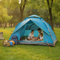 Portable Automatic Pop-Up Camping Tent for Outdoor Picnic and Hiking, Waterproof and Sun-Protected