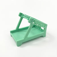 Angled Thermal Printer Stand Elevated Waybill Box Holder Space Efficient Plastic Stand with Sloped Platform Anti-Slip for Shipping Stations