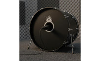 Decorative Cutout Design Bass Drum Hole Decoration Prevents Tearing Bass Drum Port Collar Wear-Resistant for Drummers