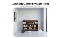 Floor-Standing configurable Cube Shelf flexible Combination configurable Cube Organizer minimalist design shelf unit Easy to Assemble for Students, Children, Parents, Study Room, Bedroom, Playroom, fromice