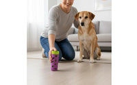 Dog Food Puzzle Feeder Reduces Boredom Dog Food Puzzle Roller Anti-Gulping Rolling Treat Dispenser for Chickens