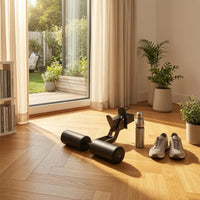 Foam-Covered Squat Rack Leg Roller Padded Leg Roller Attachment Metal Strength Training Gear
