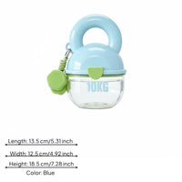 Dog Water Bottle with Bowl Carrying Handle Petcare Rounded Shape for Dogs