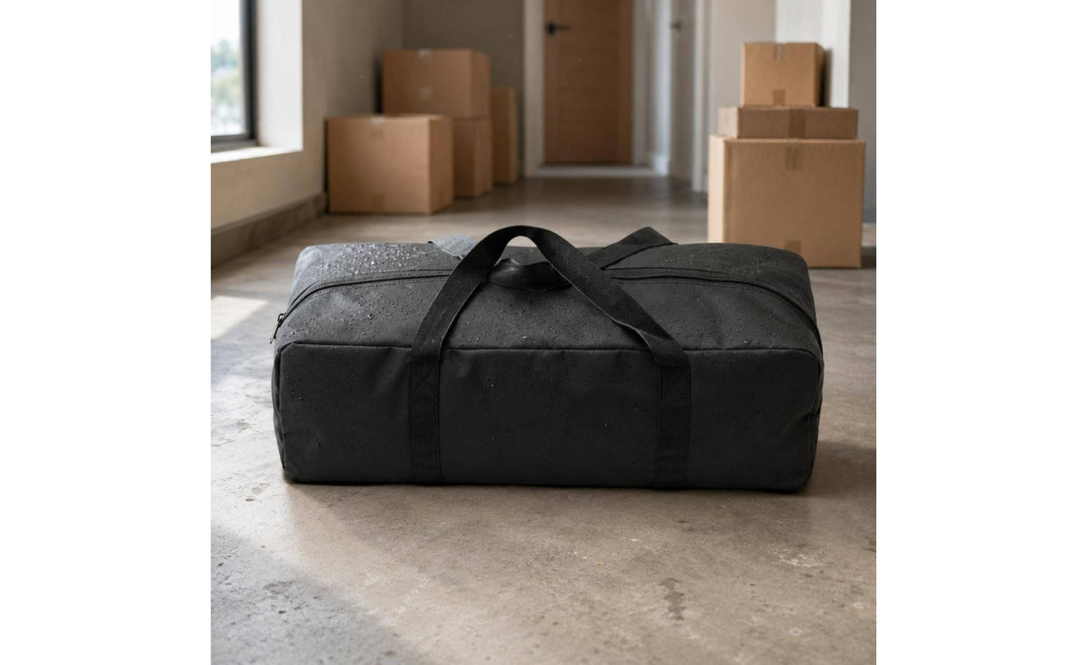 Oxford Cloth Storage Bag Cross Handles Rectangular Duffel Bag Reinforced Seams Carry Case
