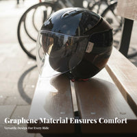 Helmet Sun Protection with Visor Four-Season Impact-Resistant Headwear for Women, Commuters, City Riding
