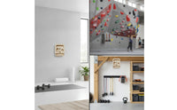 Climbing Fingerboard Compact Wooden Finger Training Board Wall-Mounted for Climbers, Boulderers, Home Gym