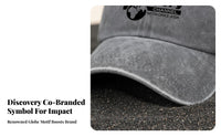 Washed Baseball Cap Universal Design Dad Hat Sun Protection Vintage Design Cap for Photographers, Wanderers, Outdoor, Travel, Summer