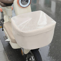 Electric Bike Basket Rain Cover Electric Two-Wheeler Basket Rain Cover Snug for Commuters, Outdoor Parking