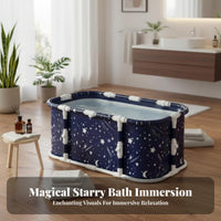 Foldable Design Collapsible Bath Tub Installationno-Assembly Portable Tub Large Capacity for Children, Parents, Bathroom