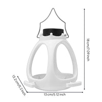 Crown Shaped Bird Feeder Day and Nighttime Illumination Solar Powered Bird Feeder Drainage Holes Garden Decor for Balcony