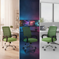 Ergonomic Mesh Office Chair Height Adjustable Mesh Desk Chair Swivel Furniture Ventilated for Students