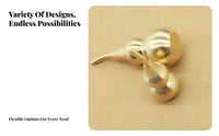 Three-Section Gourd Decoration Polished Finish Brass Gourd Trinket Hanging Decoration Handmade Individual Accessory