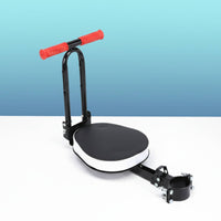 Quick Folding Electric Bike Child Seat Anti-Slip Handrail Front Mount Child Bike Seat Easy Installation Padded Cushion for Children, Toddlers, Babies, Family Outing, Commuting